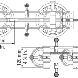 Bessey stega vakumska za spajanje ploča PS130