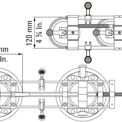Bessey stega vakumska za spajanje ploča PS55