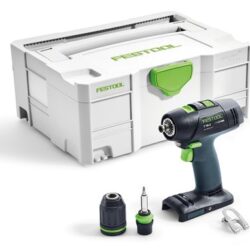 Festool baterijski zavijač/bušilica bez baterije i punjača T 18+3 Li-Basic