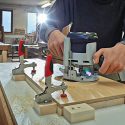 Bessey okomita preklopna stega s otvorenim krakom i vodoravnom osnovnom pločom STC-VH50