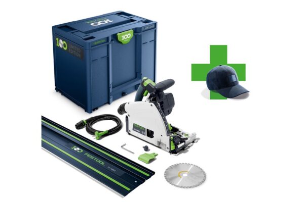 Festool 100 godina pila za uranjanje TS 60 KEBQ-Plus-FS 100Y [Ograničena serija Festool 100 godina]